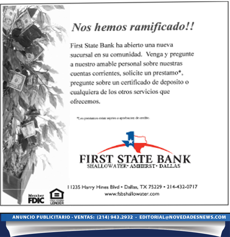 22 diciembre first state bank