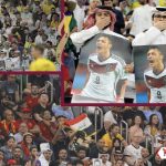 Afición de Qatar le devuelve protesta por libertad de expresión  a Alemania, ¿Con fotos de Ozil?